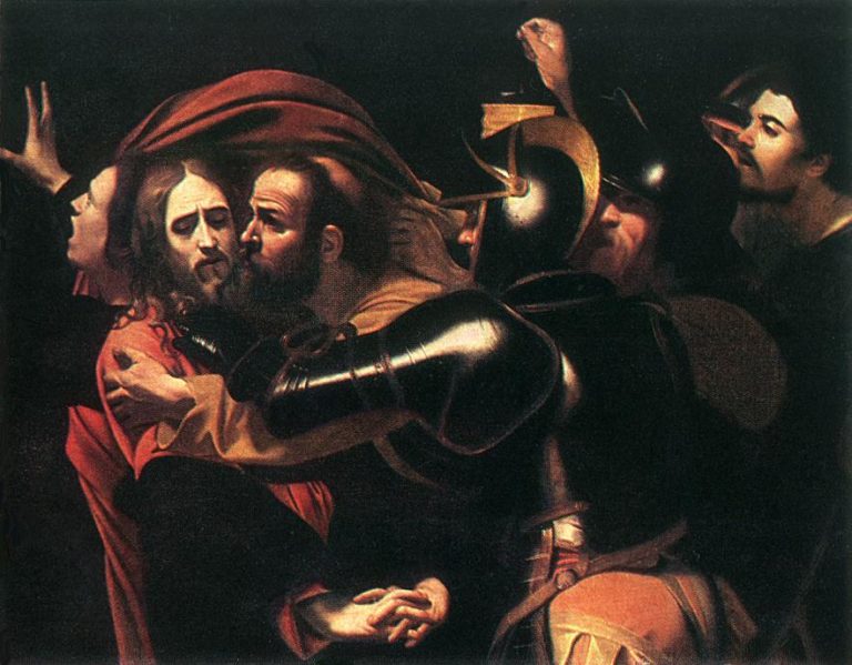 Caravaggio il bacio di Giuda La parte buona